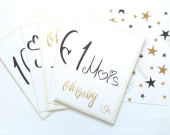 Card set of 24 cards 1a12 baby step today & month...