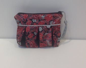 Bag, clutch bag in Japanese fabric