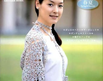 Let's Knit Series SHAWL and STOLE ,Japanese Craft E-Book /eBook / PDF / Pattern / Instant Download.