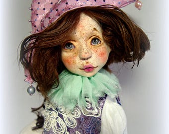 sold. Truffaldino art doll collectible doll