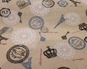 1 meter of fabric hemp 30 cm wide