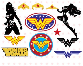 Wonder Woman Svg, Wonder Woman Svg File, Super Hero Wonder Woman Svg, Superhero Svg, Silhouette File, Wonder Woman Vector, Wonder Woman Cut
