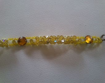 Beautiful yellow swarovski crystal bracelet