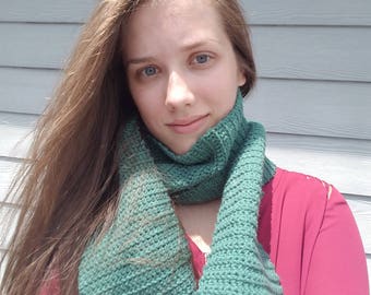 Knitted Scarf- Emerald