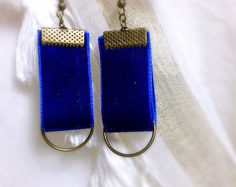 Blue Velvet Bohemian earring