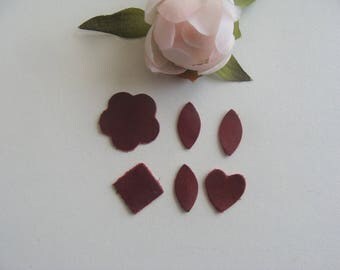 applique patterns matching Burgundy color leather
