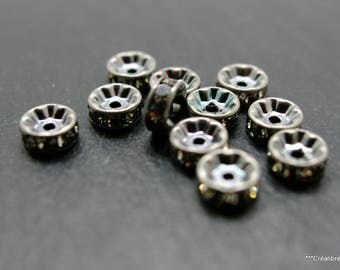 10 cups swarovski 8 x 3 mm, vintage