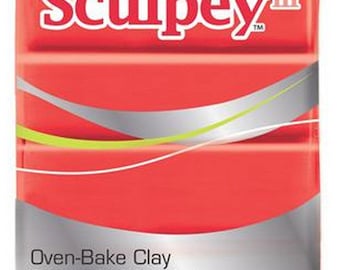 57 Gr bright red REF/583 sculpey clay