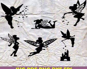 Tinkerbell SVG, Disney World svg, Tinkerbell cutfile svg, svg files, silhouette, cricut explore, dxf file, Tinker Bell, Tinkerbel, Dxf, Png