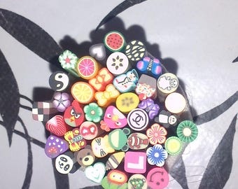 40 mix fimo cane