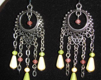 Bohemian earrings 5 pendants