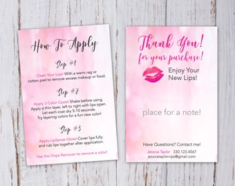 Lipsense thank you | Etsy