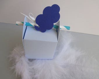 Box dragees - baptism or birth - cloud Theme