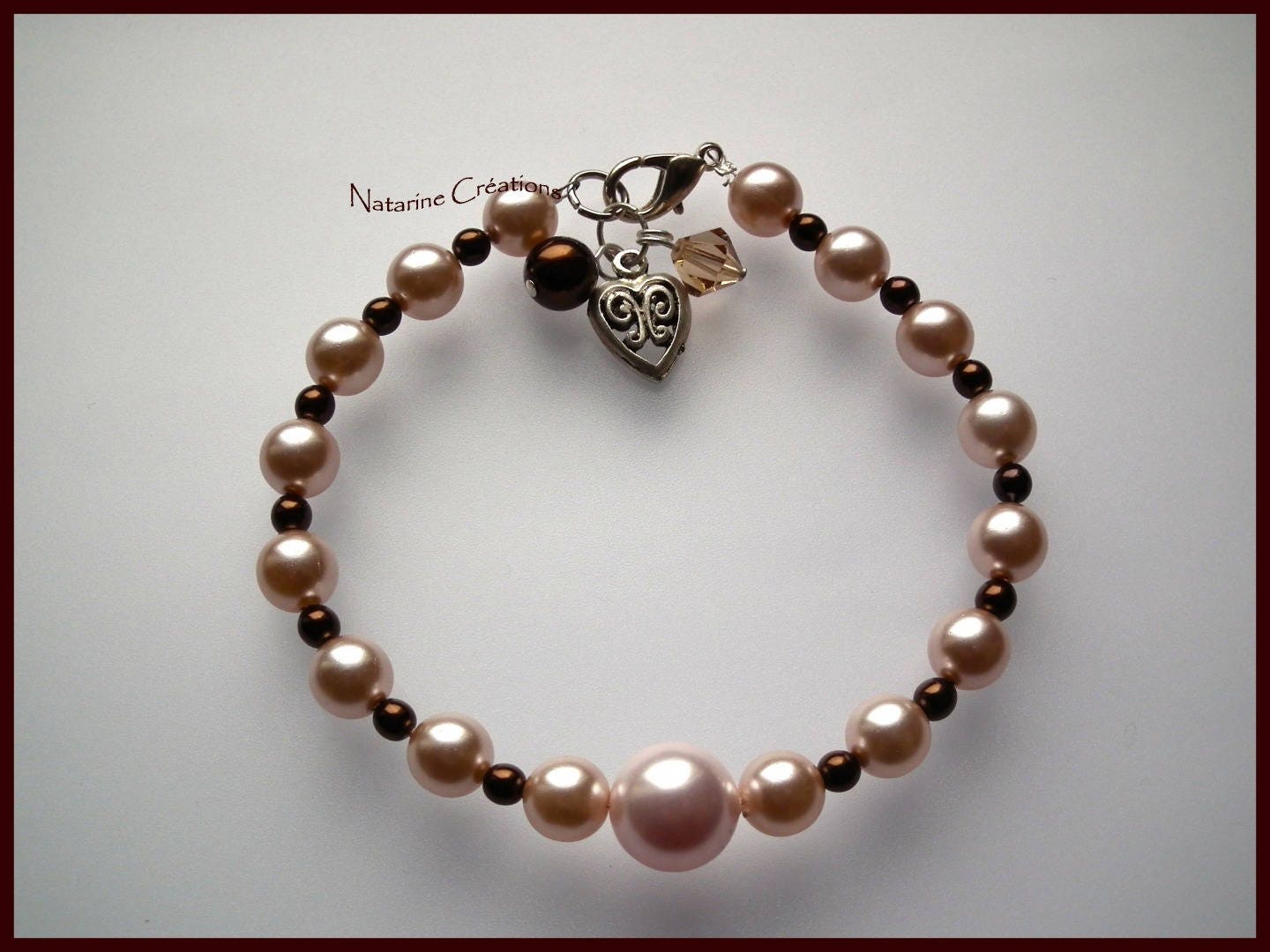 Pearl beaded bracelet