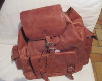 Sac à dos cuir fait main
