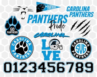 Carolina Panthers SVG, Carolina Panthers Files, Instant Download Football Files, Cricut, Cameo, Vinyl Machine, DXF EPS png jpg pdf - 009
