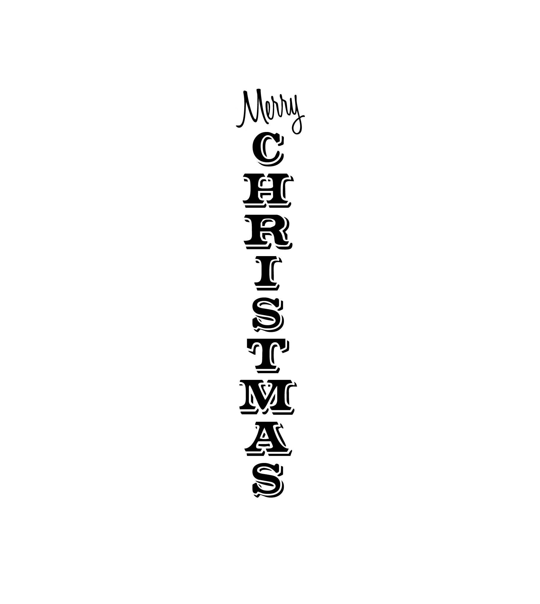 Download Merry Christmas Vertical Sign, Merry Christmas Vertical ...