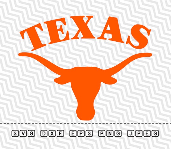 SVG Texas Longhorns Logo Vector Layered Cut File Silhouette