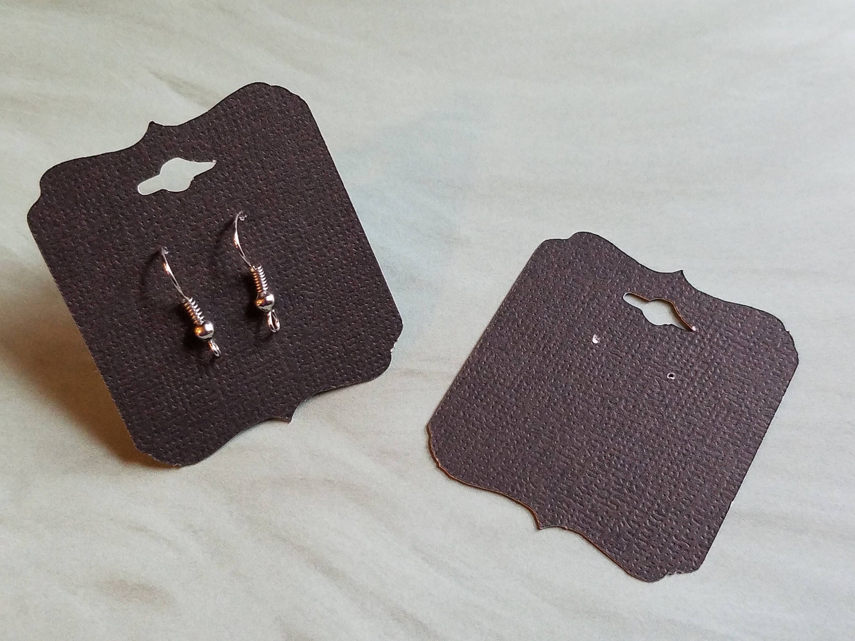 Black Earring Cards Pierced Earring Cards