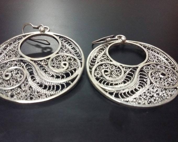 jewelry Boucles d'oreilles pure ancien argent 925 berbères marocains berber pure silver earrings gift for her