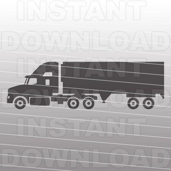 Free Free 272 Outline Semi Truck Svg SVG PNG EPS DXF File
