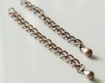 20% Off Sale 2 Inch Antique Copper Necklace Extender - 10 Pieces - 1094