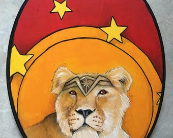 Lioness Wonder Woman - Medium Cosplay Painting