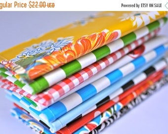 ON SALE checkbook covers (2) RETIRED Prints // Two Oilcloth Checkbook Covers - many colors