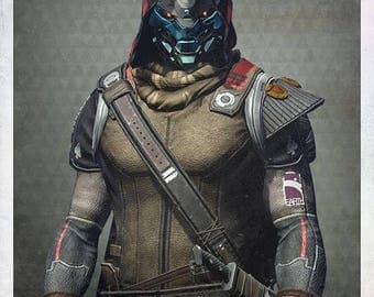 Custom Made Cayde 6 from Destiny leather or other fabric of choice trim sleeved tunic with "armor" , belts, pants, cape and gloves costume