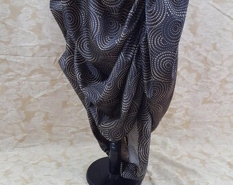 SALE Brown Polka Swirl Steampunk Full Length Graduated Front Bustle Skirt-One Size Fits All
