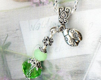 Pendant ❀ little Spring Green Crystal H196 ❀