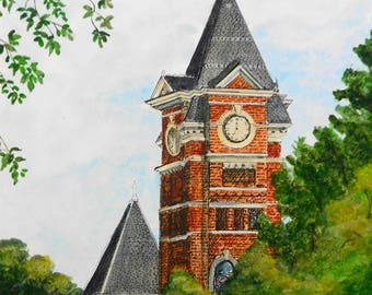 Sanford Hall Clock Tower at Auburn University