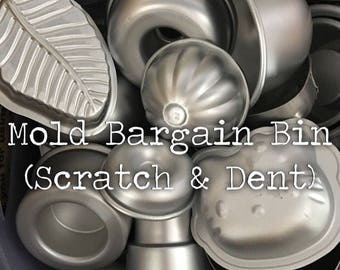 MOLD BARGAIN BIN, Scratch, Dent, Imperfect Molds, Bath Bomb Molds, Two Wild Hares