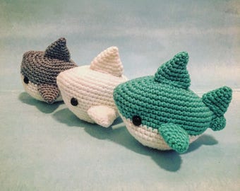 Shark Amigurumi Pattern PDF - Megalodon - Great White - Shark Week - Instant Download