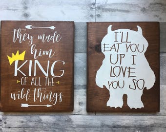 Where The Wild Things Are Baby, King Of All The Wild Things, Woodland Nursery, baby shower, party decor