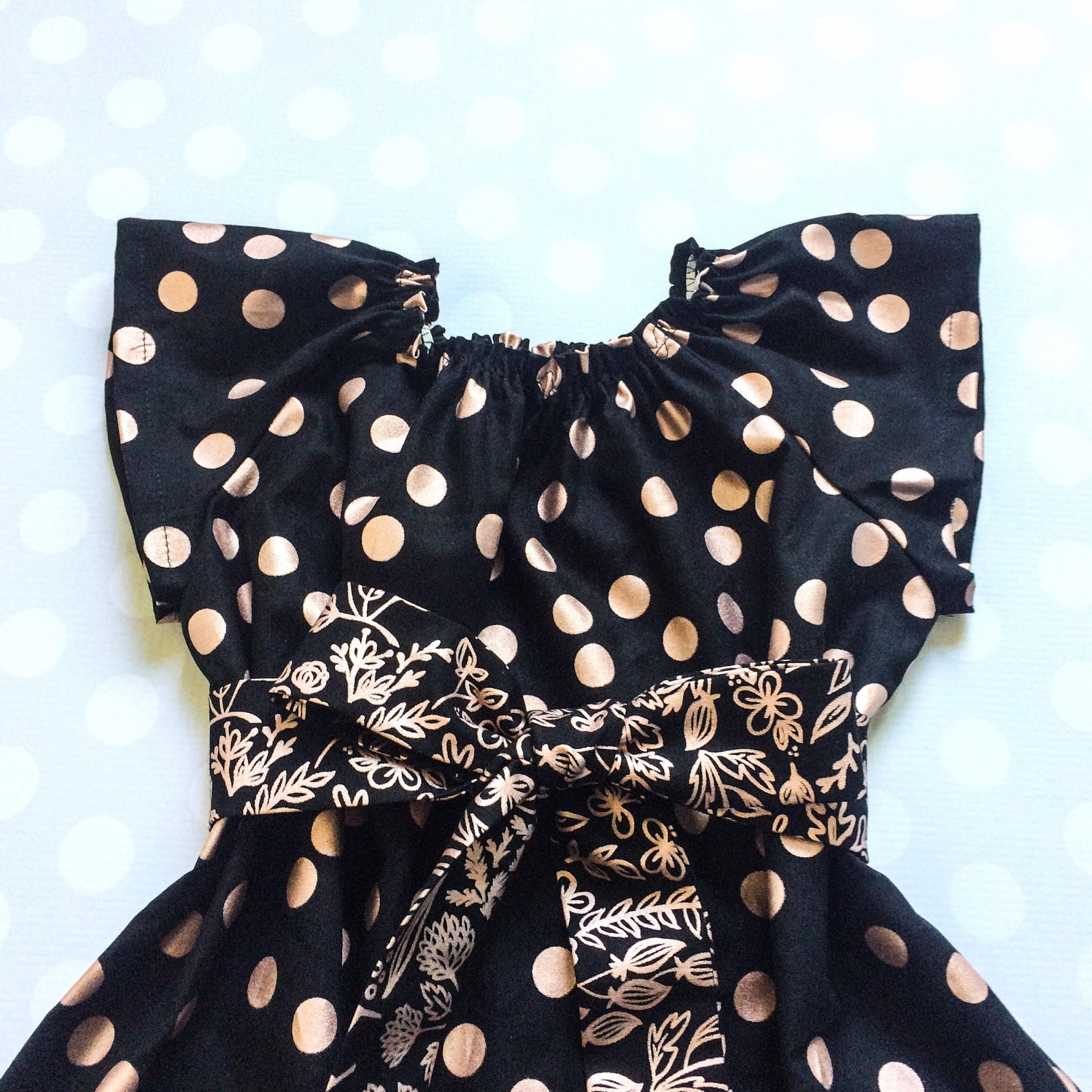 Rose Gold Dress Black And Rose Gold Girls Fall Dress Girls