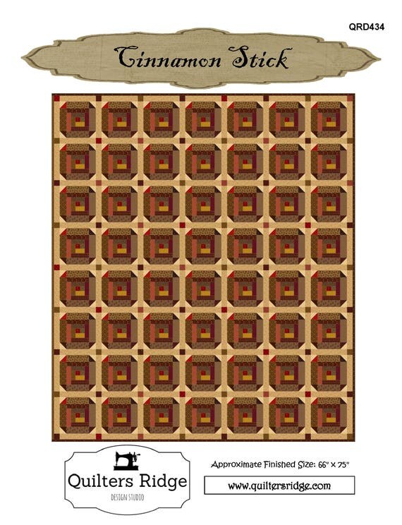 Cinnamon Stick Quilt Pattern PDF quilting sewing sew QRD434