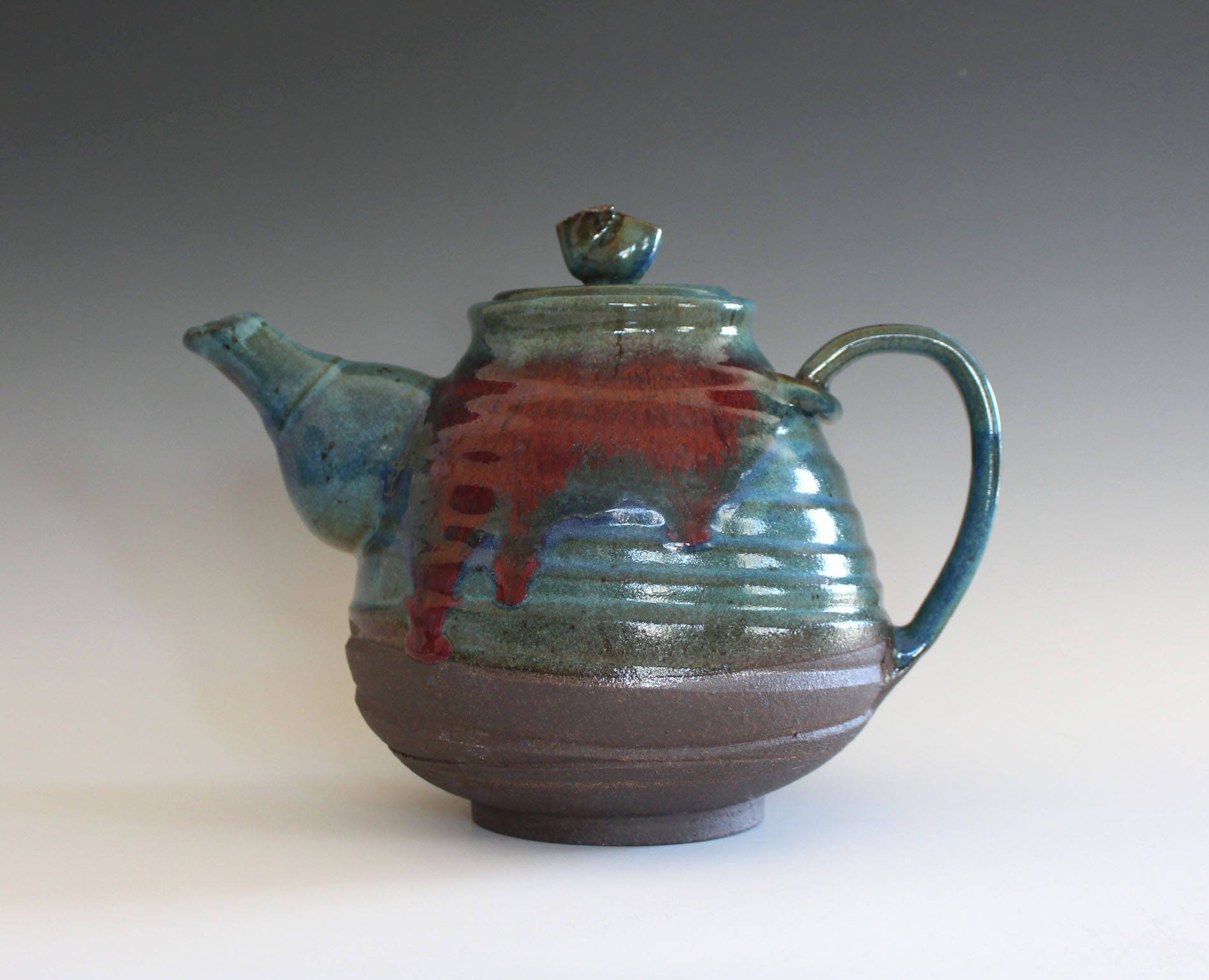 Ceramic Teapot EXTRA LARGE holds 48 oz Handmade Stoneware