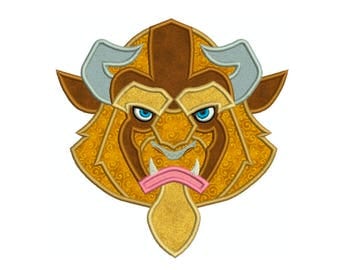 Beauty and the Beast BEAST * Machine Applique Embroidery * Instant Digital Download