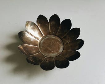 Vintage Leonard Silver Plated Lotus Bowl - Bohemian Decor