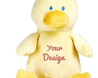 personalized stuffed duck