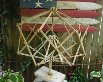 Antique Yarn Winder umbrella yarn swift FREE SHIP!