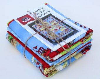 Quilt Kit: Farmall IH Tractor Mac, Twin Size, Backing Included