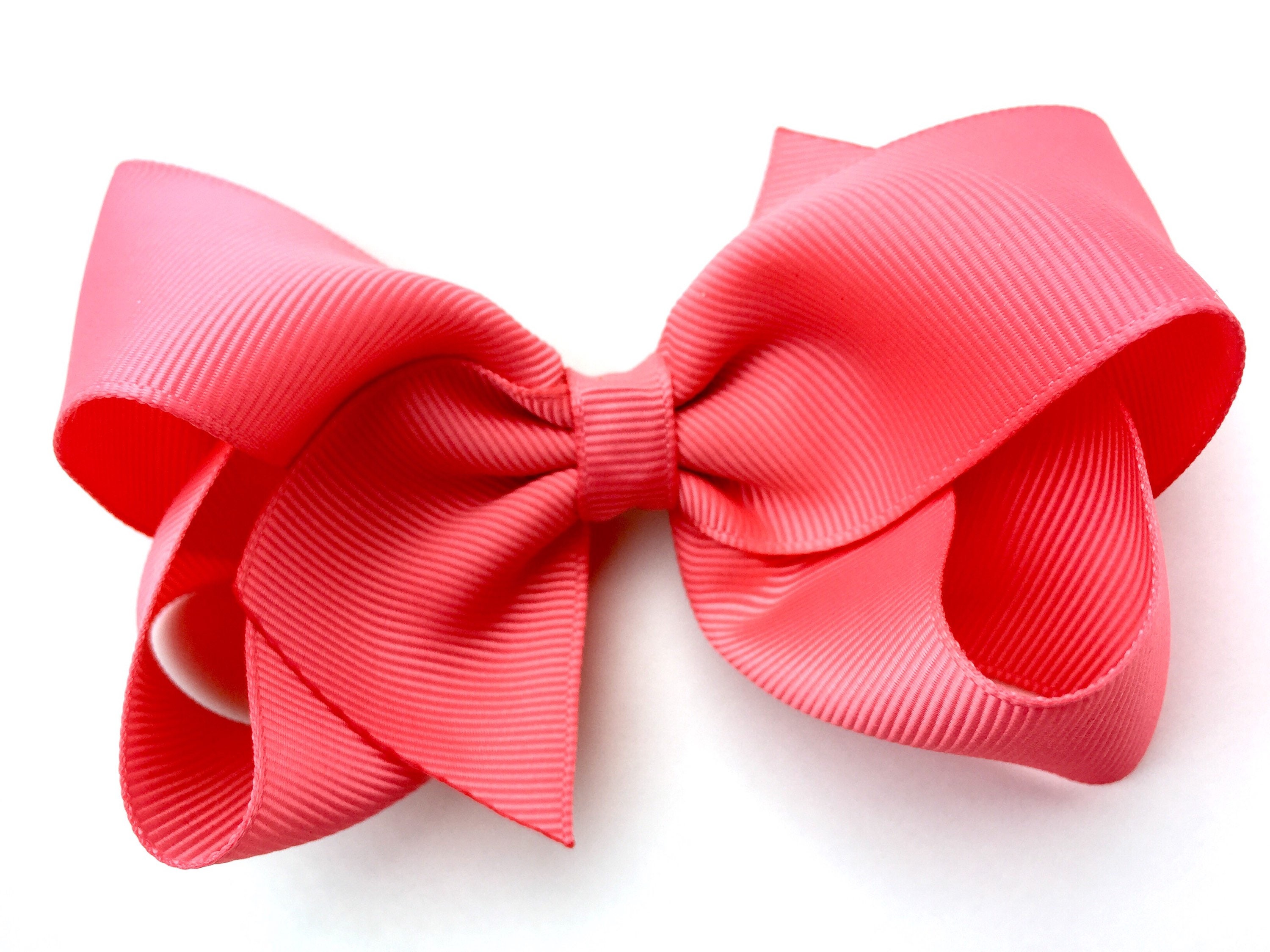 4 inch coral hair bow coral hair bow coral bow girls hair