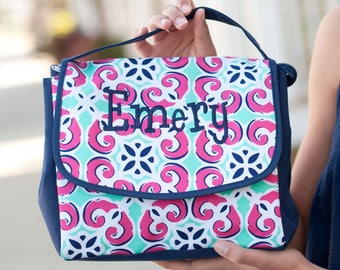 Monogram Lunchbox, Personalized Lunch Bag, Insulated Lunch Box, Monogram Lunch Bag, Back to School, Lunch box for kids, School Lunch Bag