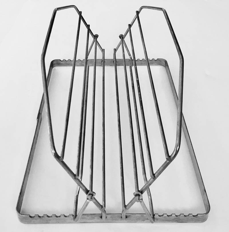 Vintage EZV Metal Meat Rack made in USA oven roasting rack