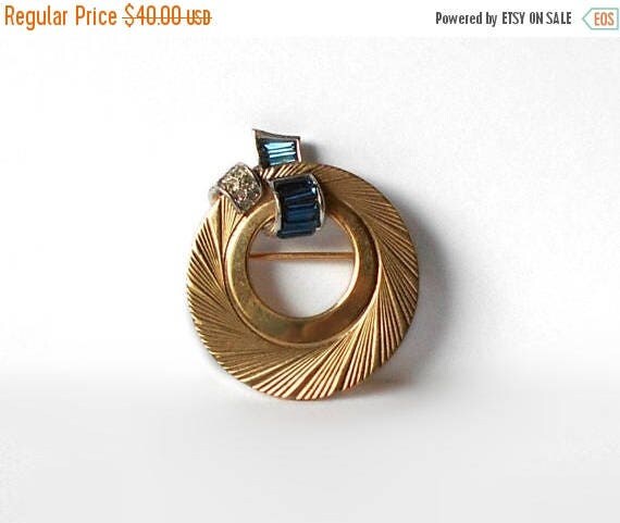 CIJ SALE Vintage Boucher circle Brooch Pin 6534 CIJ SALE Vintage Boucher circle Brooch Pin 6534