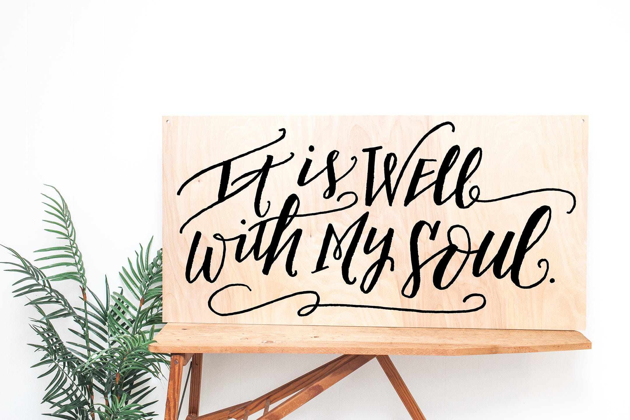 It Is Well 4x2 Natural Wood Collection