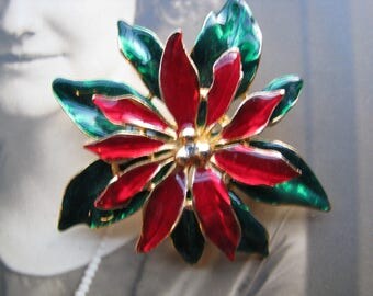 Handmade Swarovski Chrysanthemum Brooch (Hematite Gold) main image 1