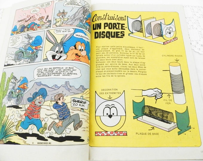 Vintage French 1984 Bugs Bunny Comic Magazine, Graphic Novel Collection, Retro Super Hero, Comic Book from France, Children / Kids Book Vintage French 1984 Bugs Bunny Comic Magazine, Graphic Novel Collection, Retro Super Hero, Comic Book from France, Children / Kids Book